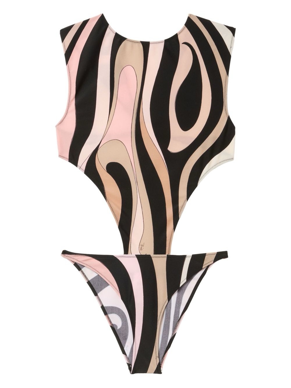 Pucci Marmo One piece swimsuit and head scarf